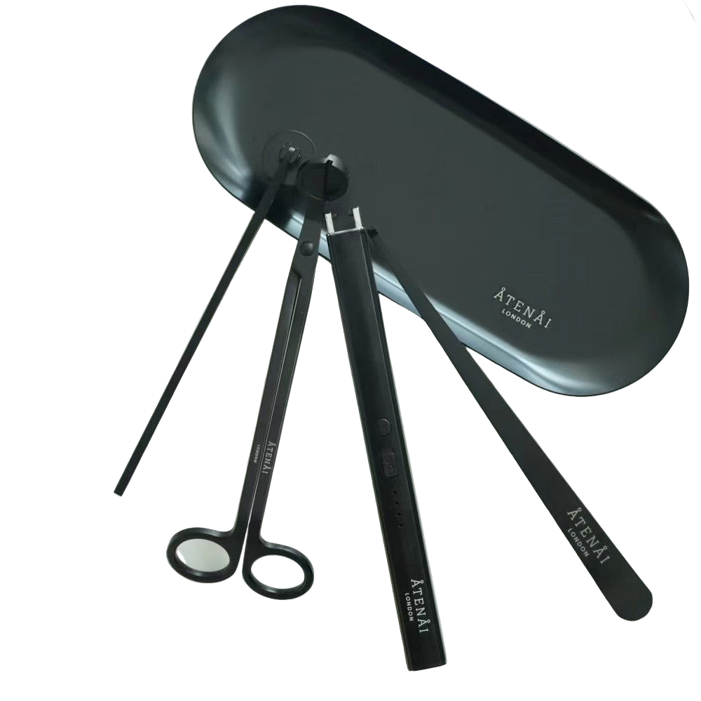 Matte Black Candle Care Set of 5 Pieces
