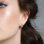 Celeste Purple, Blue & Clear Stone Star & Moon Earrings | Gold & Silver