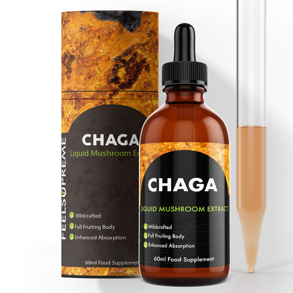 Chaga Mushroom Liquid Supplement