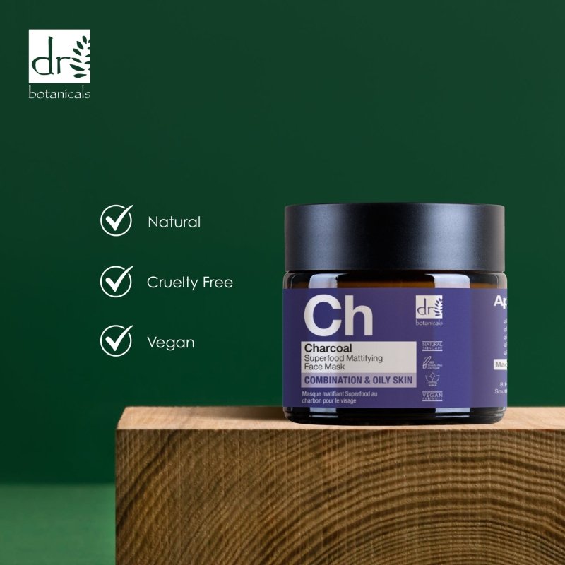 Dr Botanicals Charcoal Superfood Mattifying Face Mask 60ml