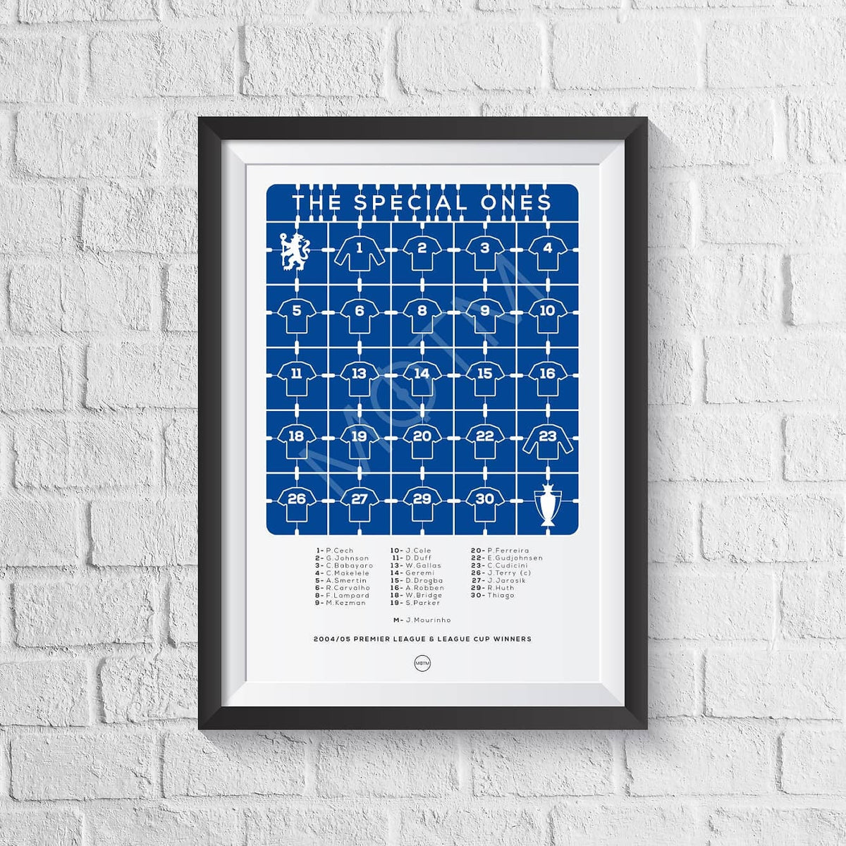 Chelsea 'The Special Ones' 2004/2005 Print A0 - 841mm x 1189mm