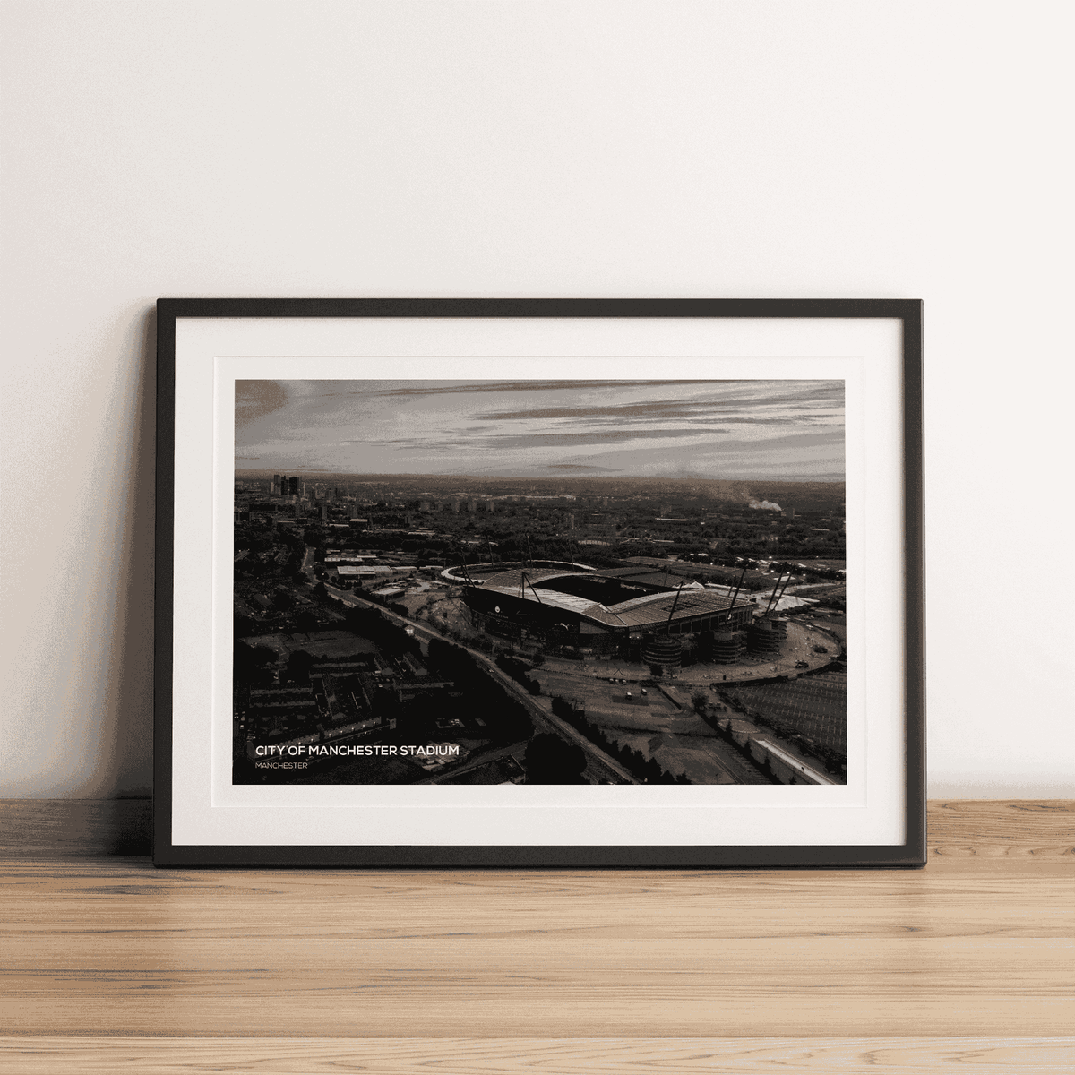 City of Manchester Stadium Outside Photography Print A0 - 841mm x 1189mm