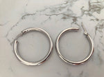 Classic Hoop Earrings in Silver or Rose Gold