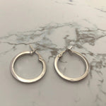 Classic Hoop Earrings in Silver or Rose Gold