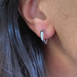 Classic Hoop Earrings in Silver or Rose Gold