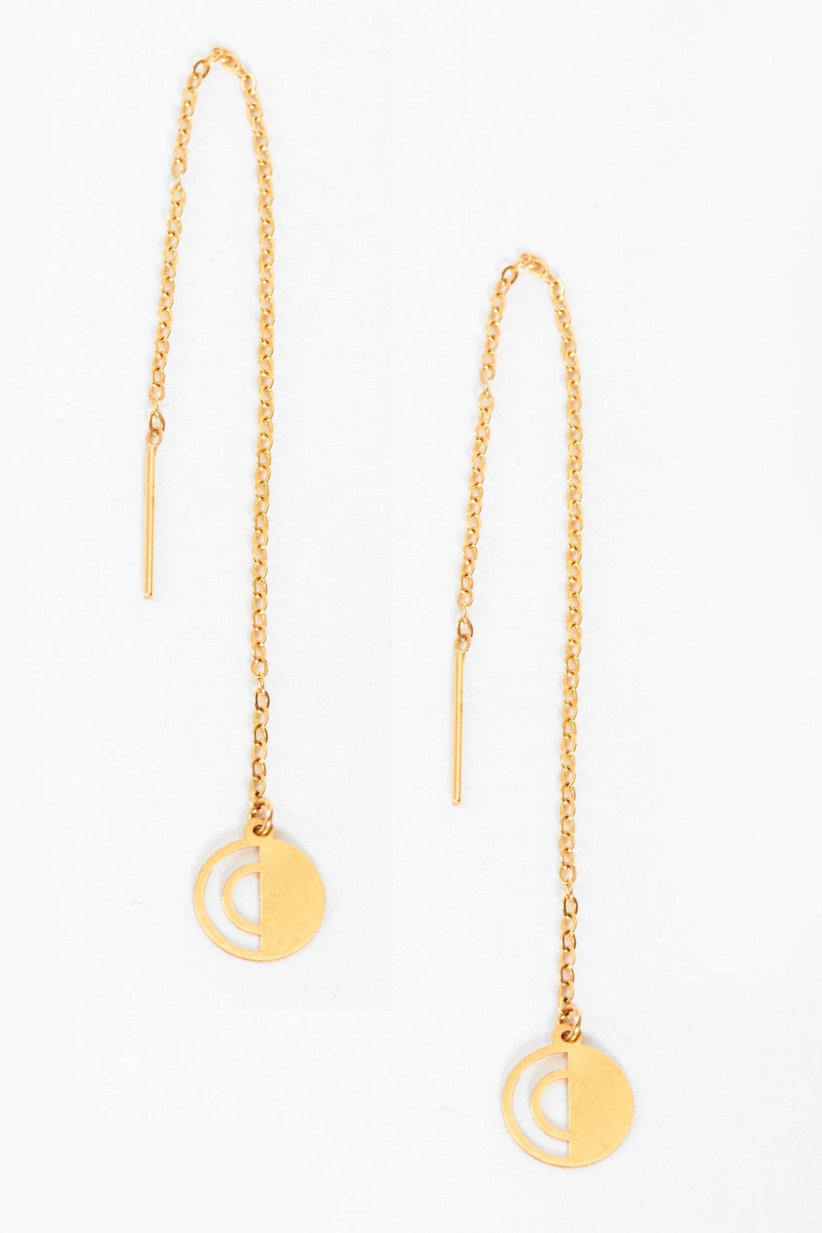 Clover Drop Earrings Gold