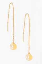 Clover Drop Earrings Gold