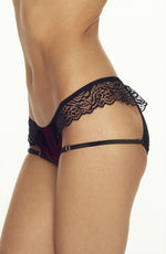 Confidante Devil Lace Brief Black/Red