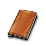 Credit Card Holder Wallet Carbon Fiber Orange