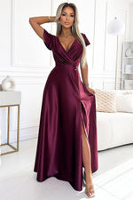 Crystal Occasion Long Occasion Dress | Numoco Red Shade 3