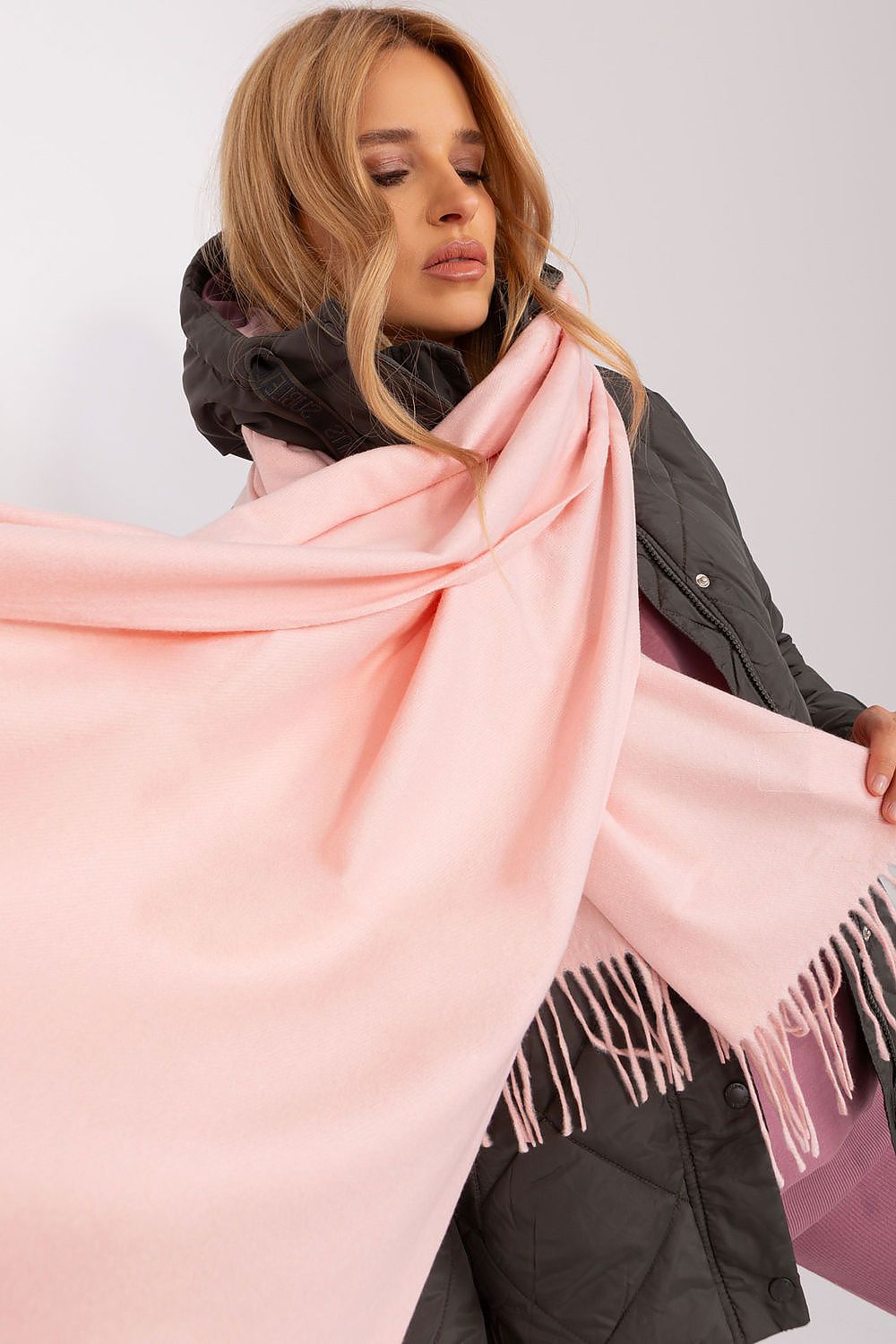 AT Warm Tassel Winter Shawl Scarf