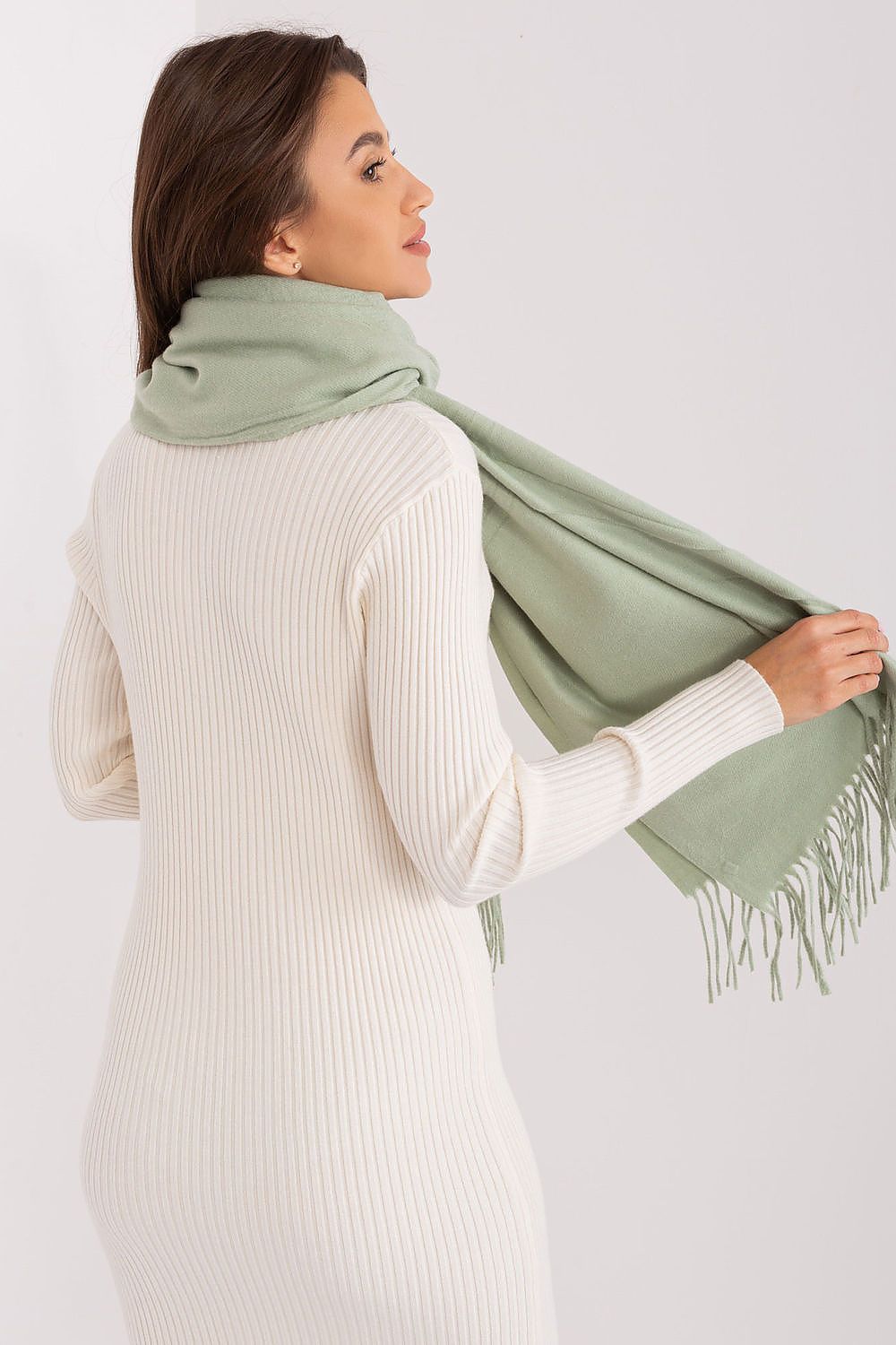 AT Warm Tassel Winter Shawl Scarf