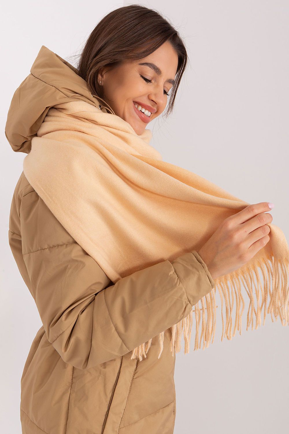 AT Warm Tassel Winter Shawl Scarf