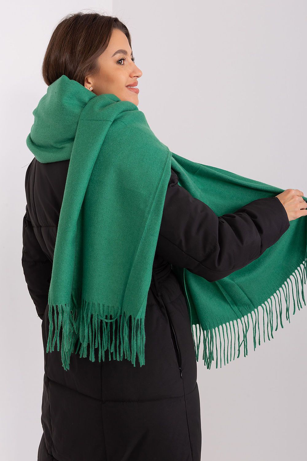 AT Warm Tassel Winter Shawl Scarf