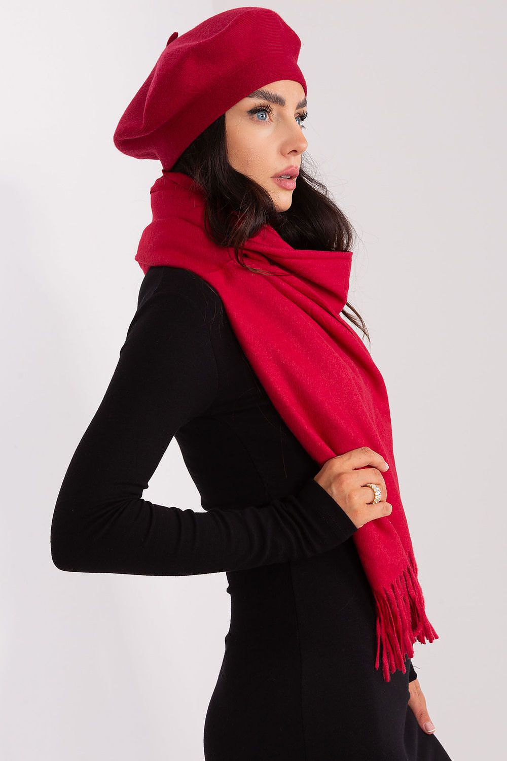 AT Warm Tassel Winter Shawl Scarf