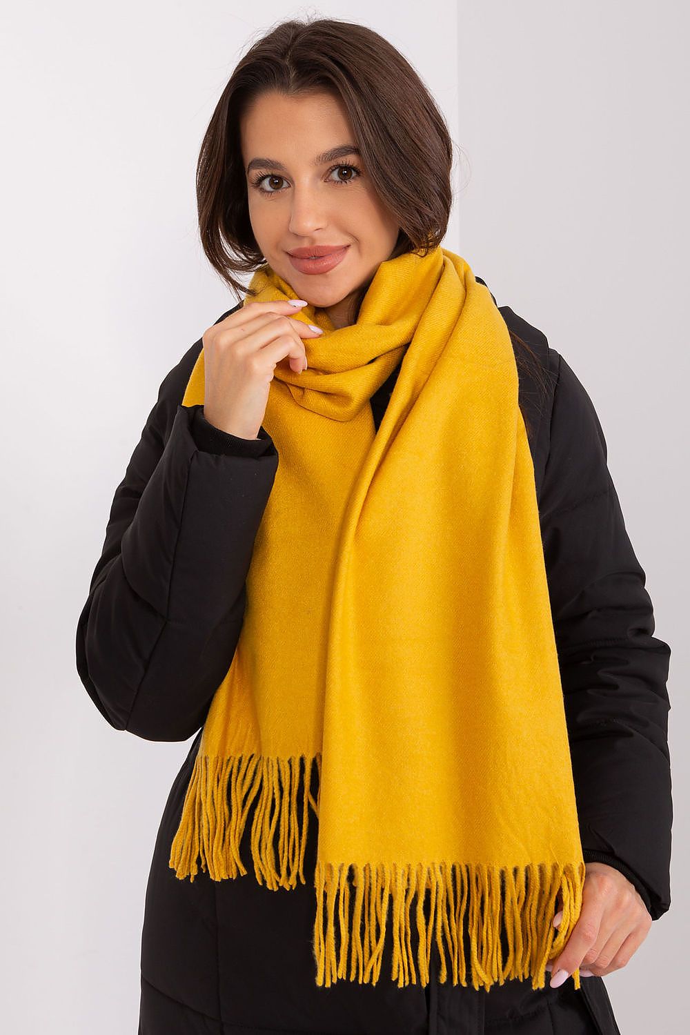 AT Warm Tassel Winter Shawl Scarf