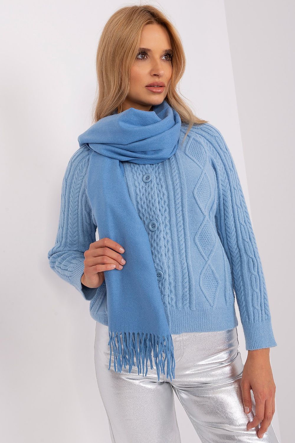 AT Warm Tassel Winter Shawl Scarf