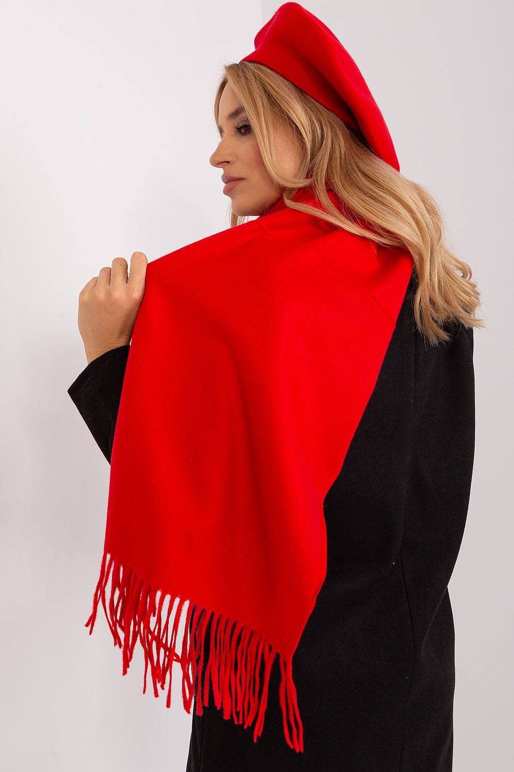 AT Warm Tassel Winter Shawl Scarf