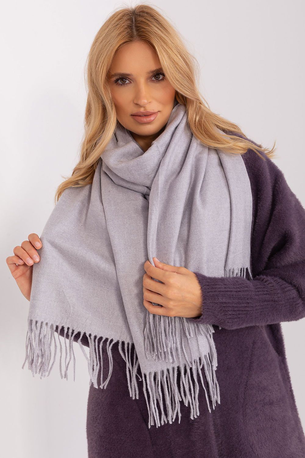 AT Warm Tassel Winter Shawl Scarf
