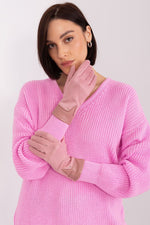 AT Dual-Material Touchscreen Gloves pink