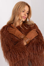 AT Dual-Material Touchscreen Gloves brown 2