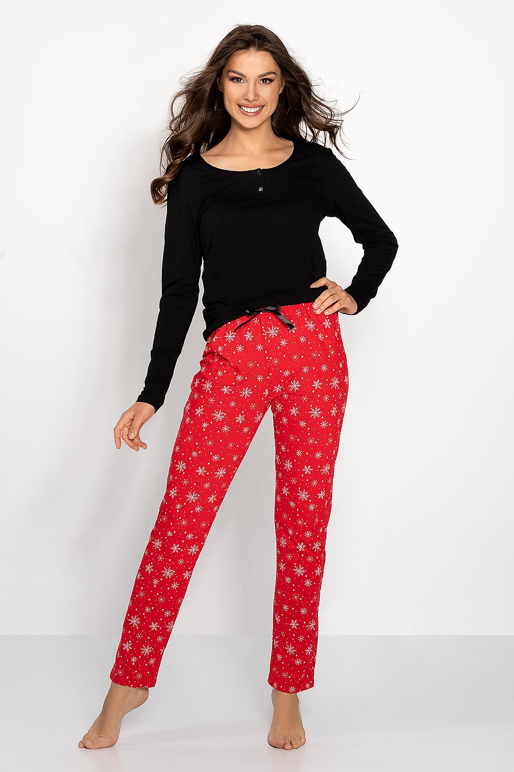 Momenti Per Me Christmas Time Two-Piece Pyjama Set red