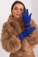 AT Contrasting Insert Gloves blue 2