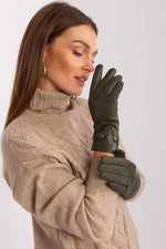 AT Dual-Material Touchscreen Gloves green