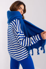 AT Geometric Tassel Shawl Scarf