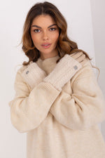 AT Knitted Insulation Touch Gloves beige 2 one-size-fits-all