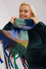 AT Long Colourful Plaid Shawl Scarf