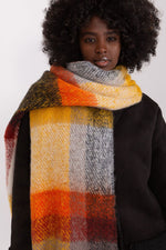 AT Long Colourful Plaid Shawl Scarf