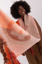 AT Striped Tassel Winter Shawl Scarf