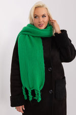 AT Geometric Tassel Shawl Scarf green 3 one-size-fits-all