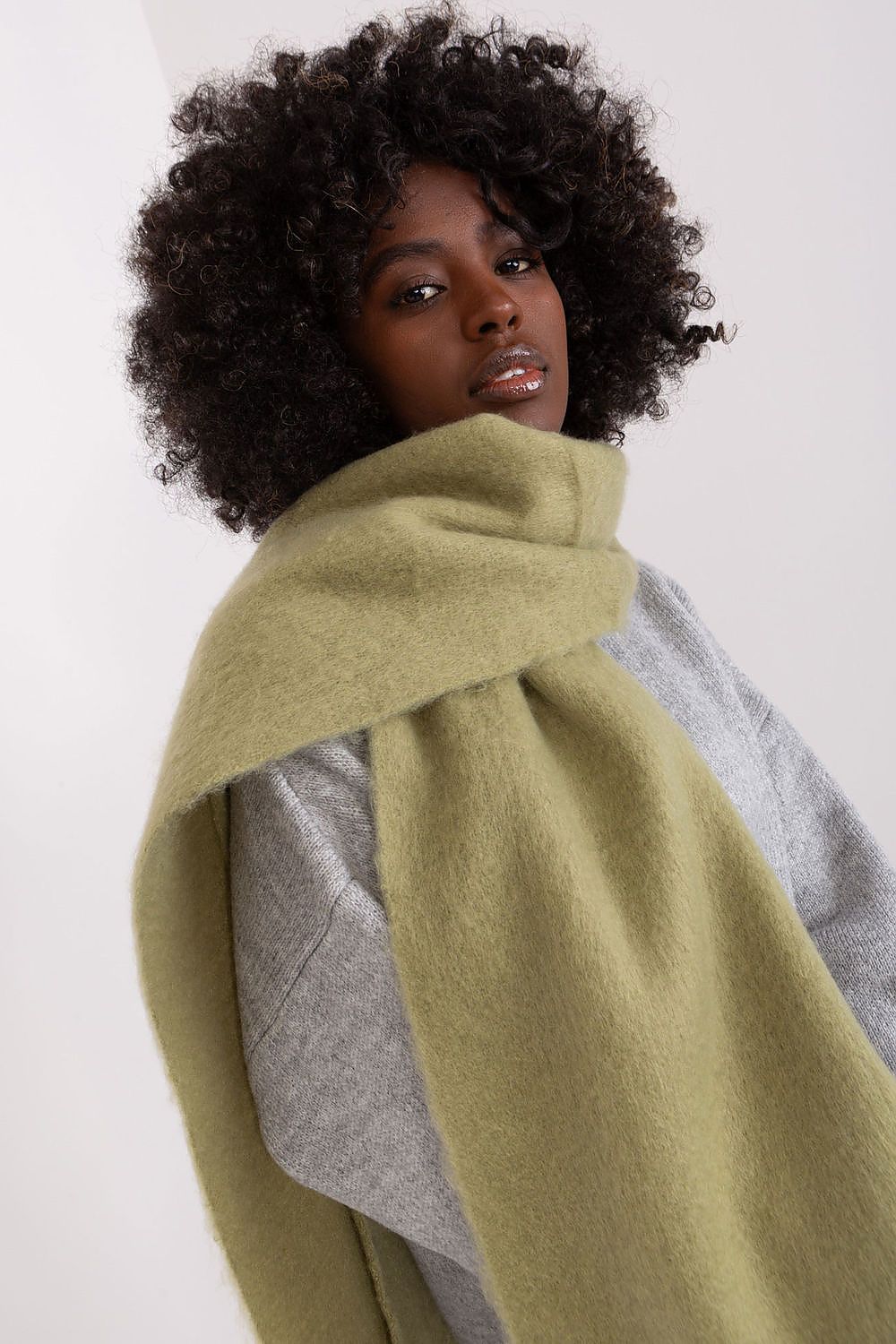 AT Geometric Tassel Shawl Scarf