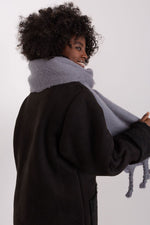 AT Geometric Tassel Shawl Scarf