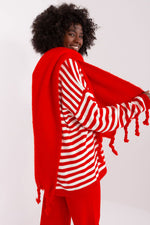 AT Geometric Tassel Shawl Scarf