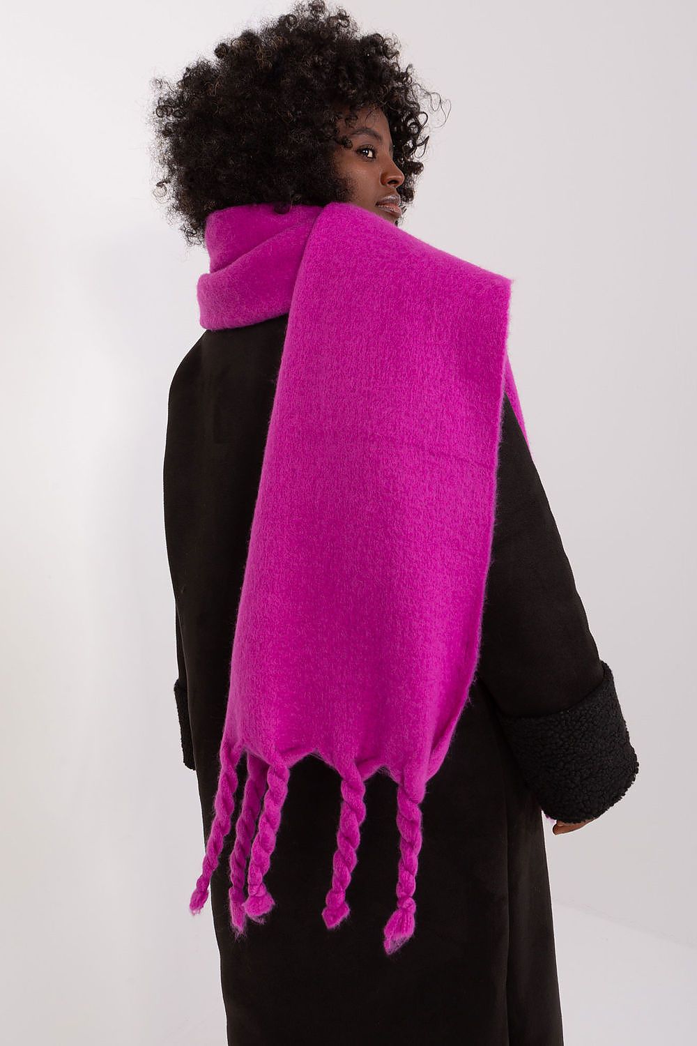 AT Geometric Tassel Shawl Scarf