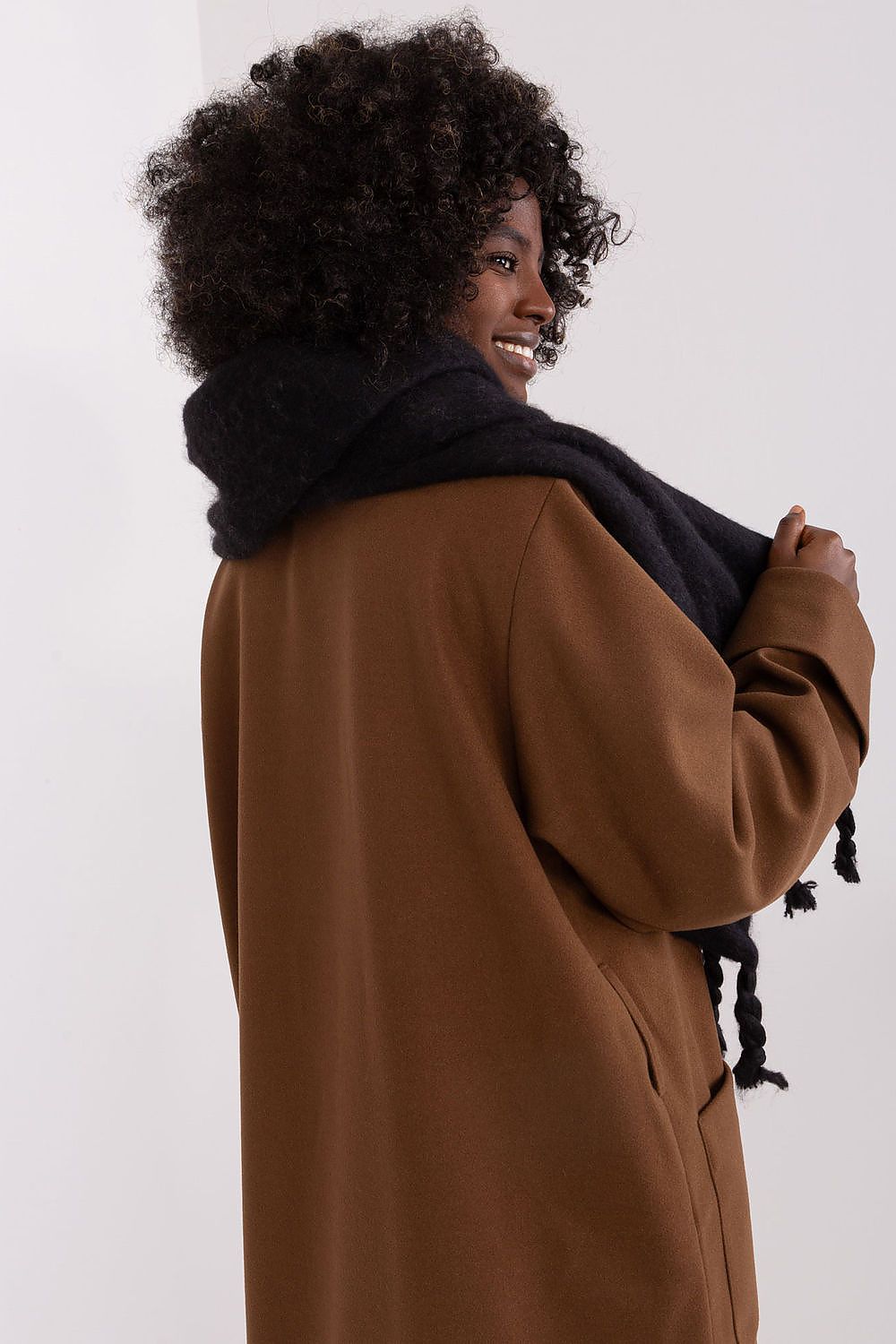 AT Geometric Tassel Shawl Scarf