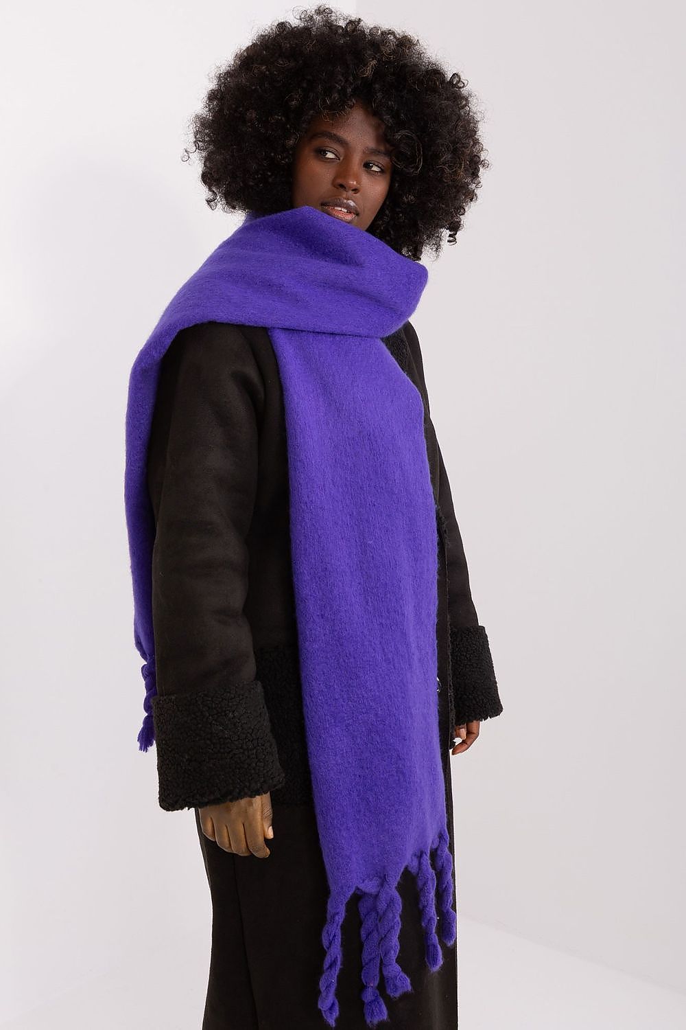 AT Geometric Tassel Shawl Scarf