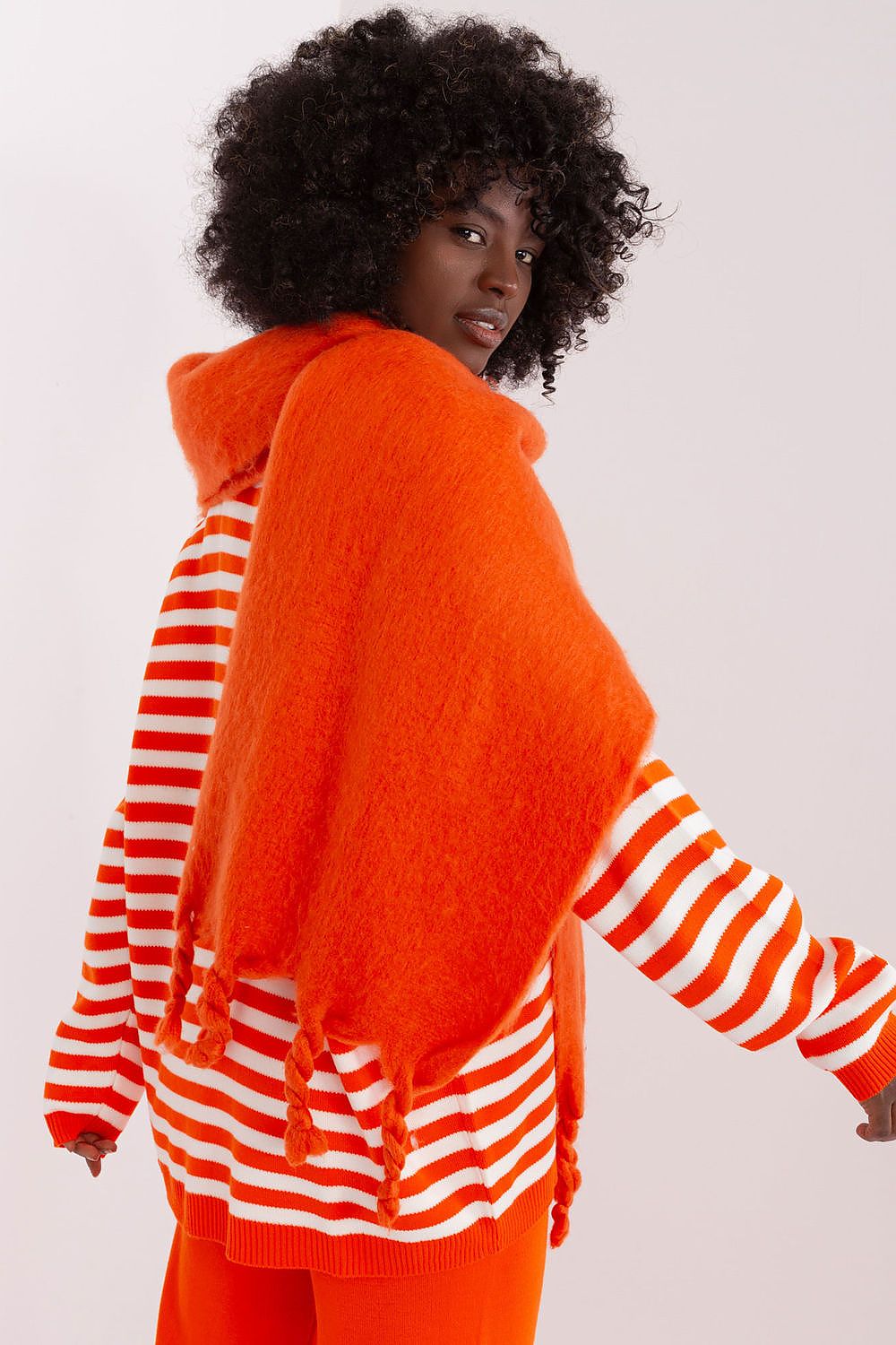 AT Geometric Tassel Shawl Scarf