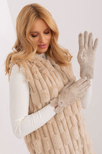 AT Geometric Pompom Insulated Gloves
