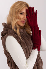 AT Geometric Pompom Insulated Gloves