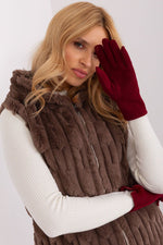 AT Geometric Pompom Insulated Gloves