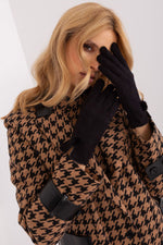 AT Geometric Pompom Insulated Gloves