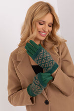 AT Touchscreen Smooth Winter Gloves with Removable Lining green