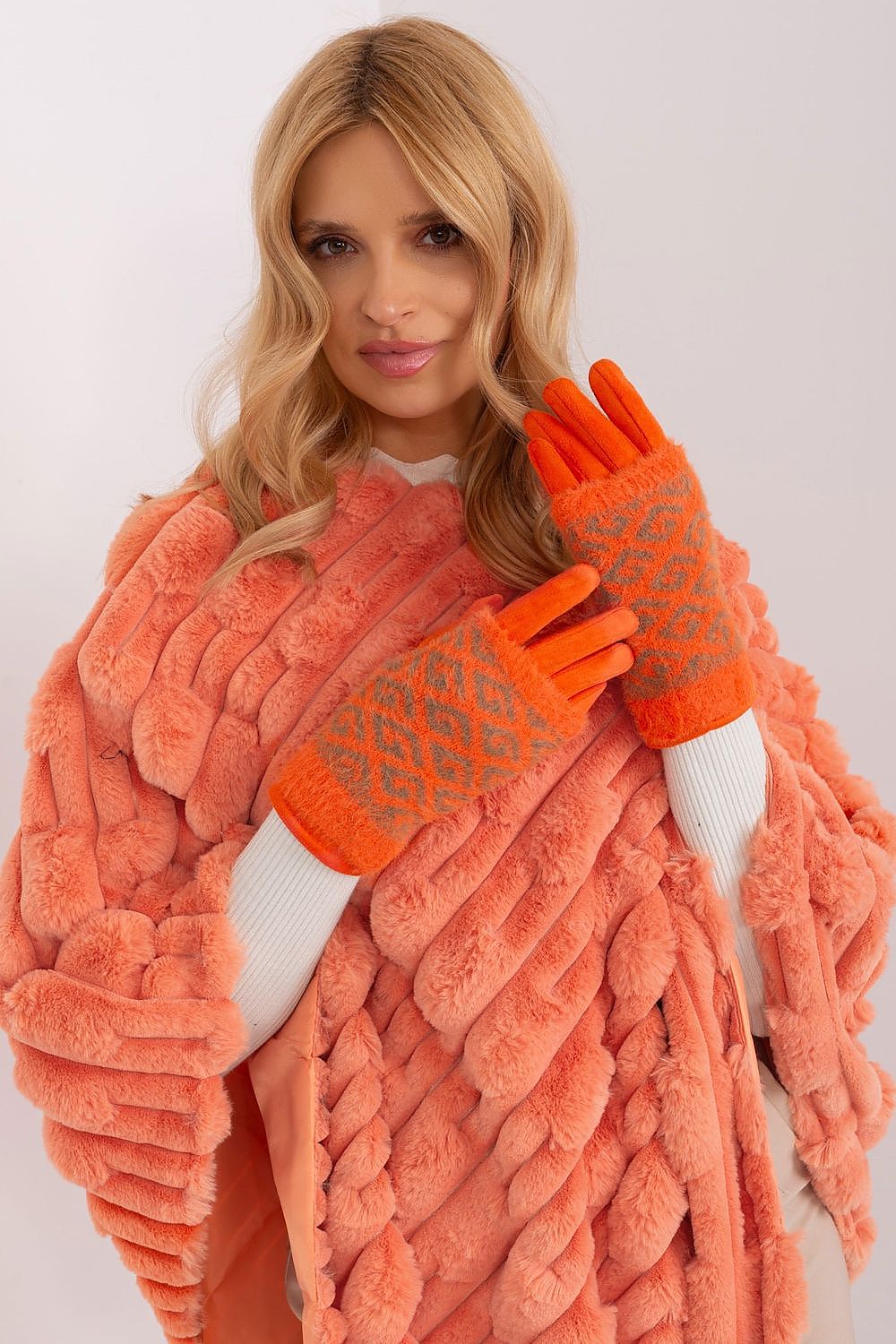AT Touchscreen Smooth Winter Gloves with Removable Lining orange