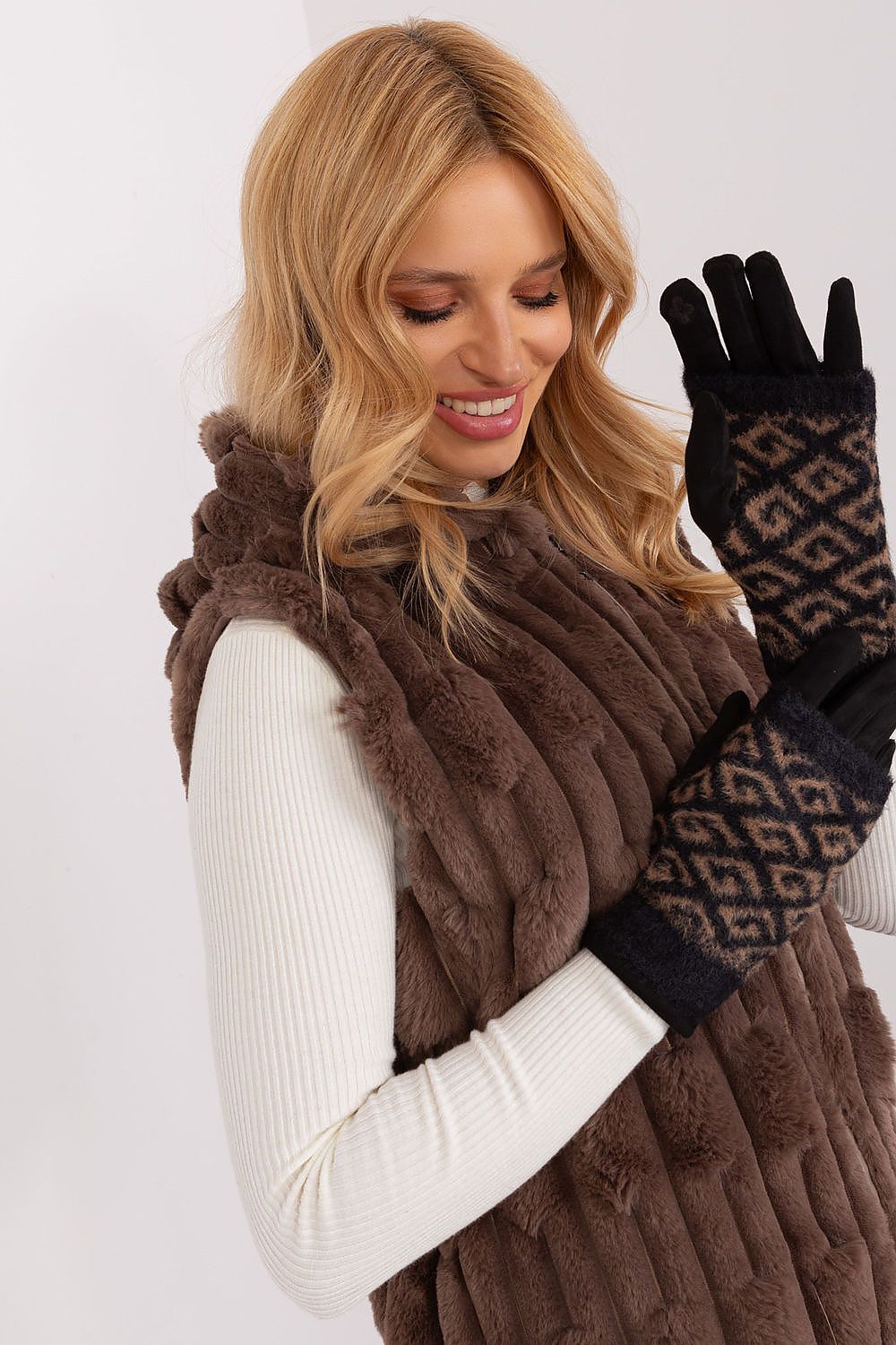 AT Touchscreen Smooth Winter Gloves with Removable Lining