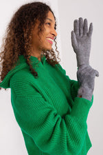 AT Geometric Pompom Insulated Gloves