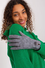 AT Geometric Pompom Insulated Gloves